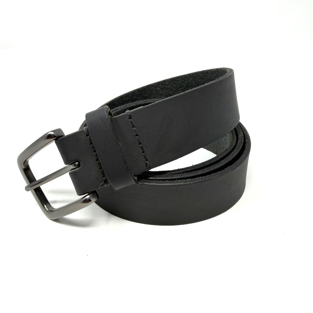 Timberland Mens Genuine Leather Belt Made In USA Black Gunmetal Size 44